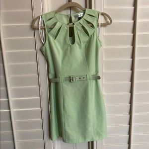 Luxe Apothetique Green Mint Mini lined Dress EUC